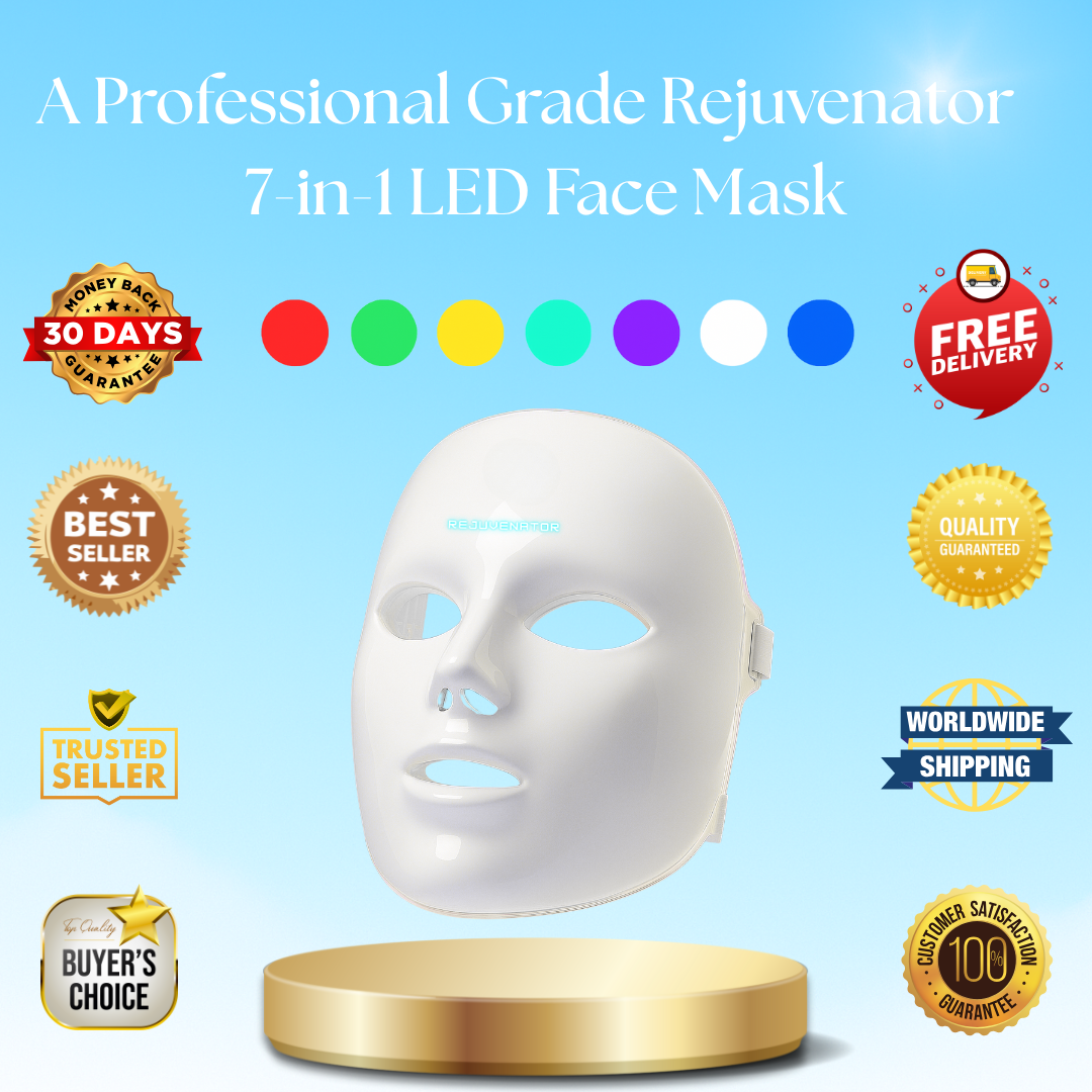 RejuvaPro Mask - 7-Color LED Light Therapy Mask